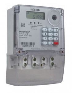 Hexing Single Phase Prepaid Electricity Meter With Integrated Keypad